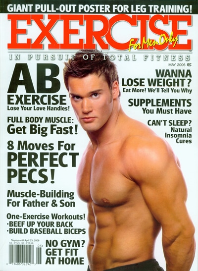 Coverbild Sportmagazin Mens Exercise nackter Oberkörper Mann
